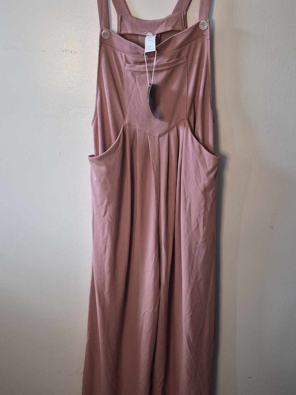 Halara Pockets Waffle Casual Overalls Pink
